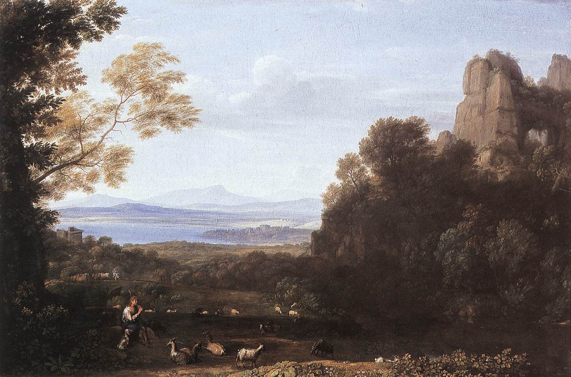 Landscape with Apollo and Mercury - Claude Lorrain