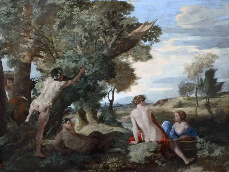 Landscape with Bacchus and Ceres - Nicolas Poussin