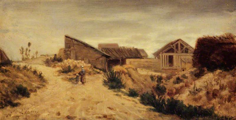 Landscape with Agricultural Buildings - Stanislas Lépine