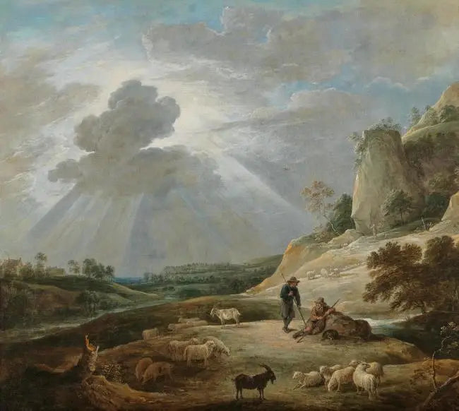Landscape with Shepherds and Animals - David Teniers the Younger