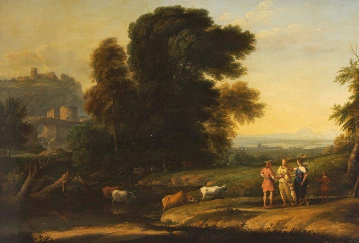 Landscape with Cephalus and Procris Reunited by Diana - Claude Lorrain