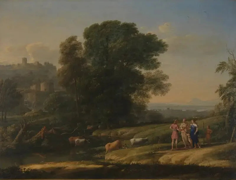Landscape with Cephalus and Procris reunited by Diana - Claude Lorrain