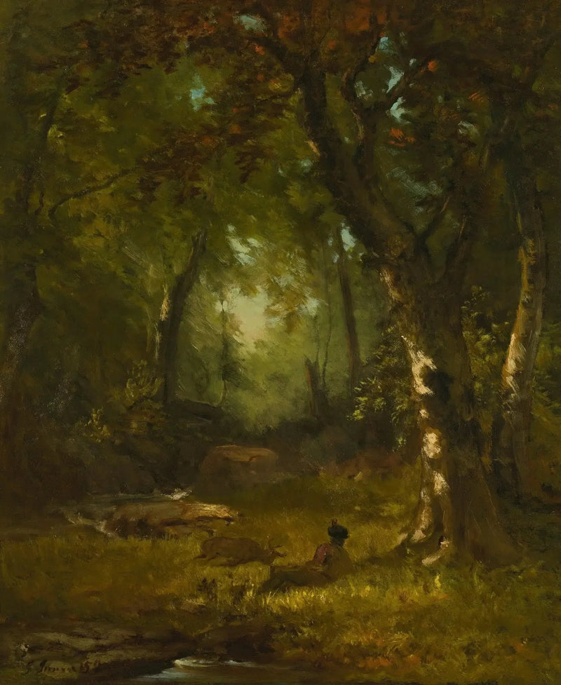 Landscape with Hunter - George Inness
