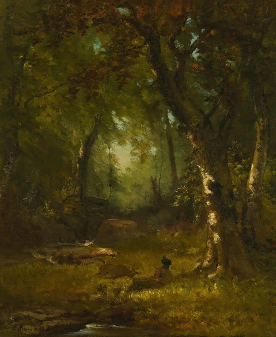 Landscape with Hunter - George Inness