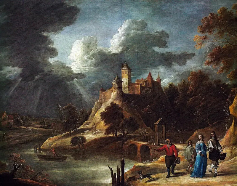 Landscape with Castle - David Teniers the Younger