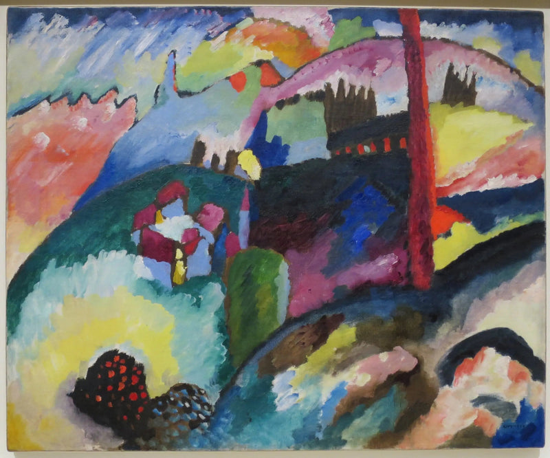Landscape with Factory Chimney - Vassily Kandinsky