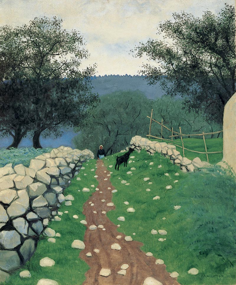 Landscape with goat, Vence - Félix Vallotton