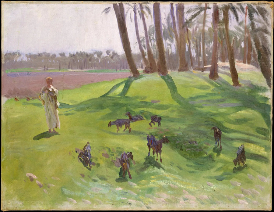 Landscape with Shepherd - John Singer Sargent