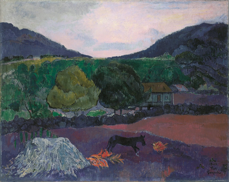Landscape with Dog - Paul Gauguin
