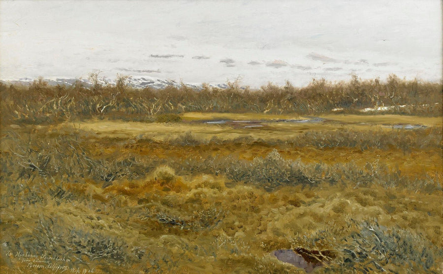 Landscape with hill - Bruno Liljefors