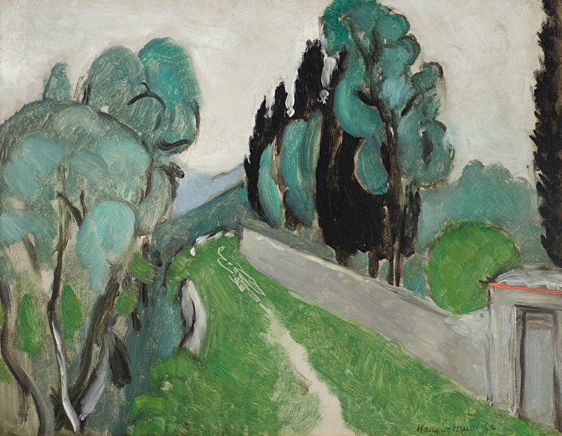 Landscape with Cypresses and Olive Trees near Nice - Henri Matisse