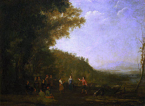 Landscape with Peasant Dance - Claude Lorrain