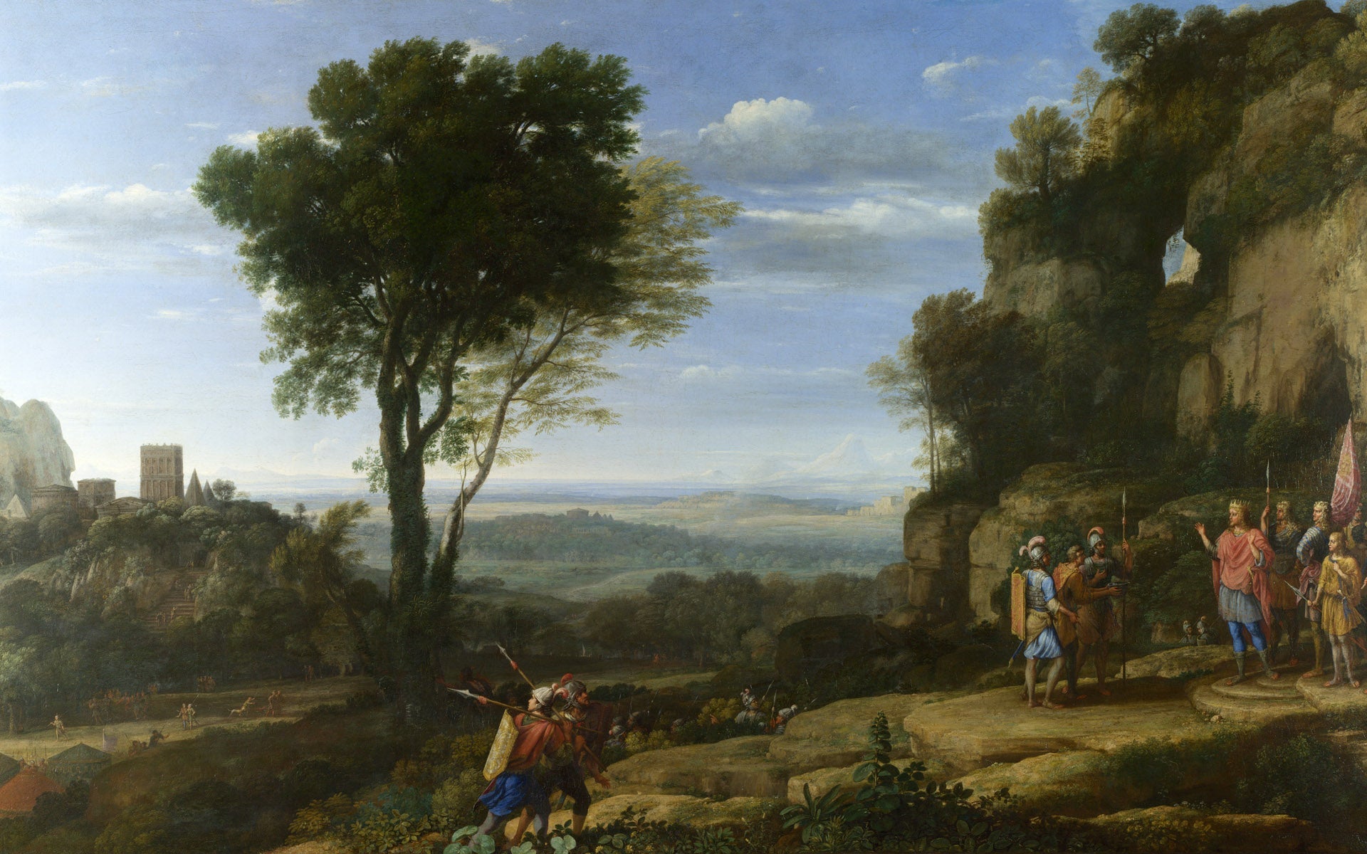 Landscape with David at the Cave of Adullam - Claude Lorrain