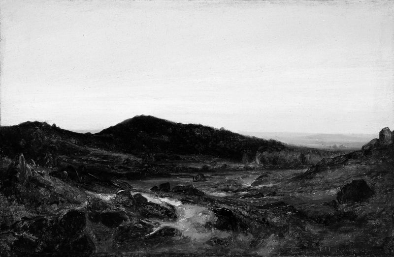 Paysage avec des collines - Théodore Rousseau