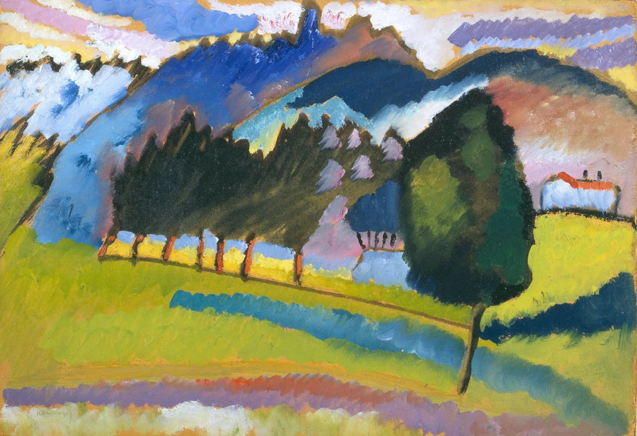 Landscape with Rolling Hills - Vassily Kandinsky