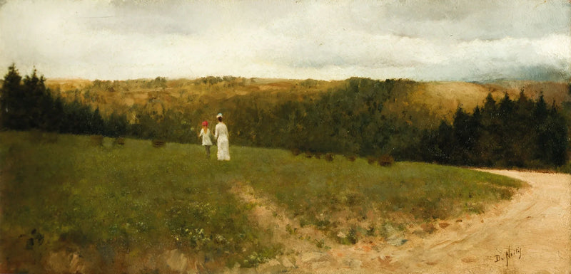 Landscape with Figures - Giuseppe De Nittis