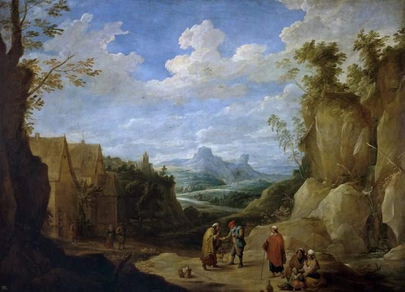 Landscape with Gypsies - David Teniers the Younger