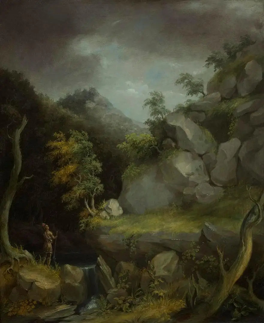 Paysage avec des Indiens - Thomas Cole - Alpha Reproduction