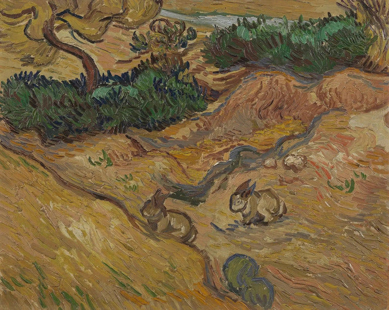 Landscape with Rabbits - Vincent van Gogh
