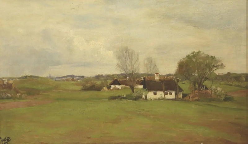 Landscape with Houses - H. A. Brendekilde