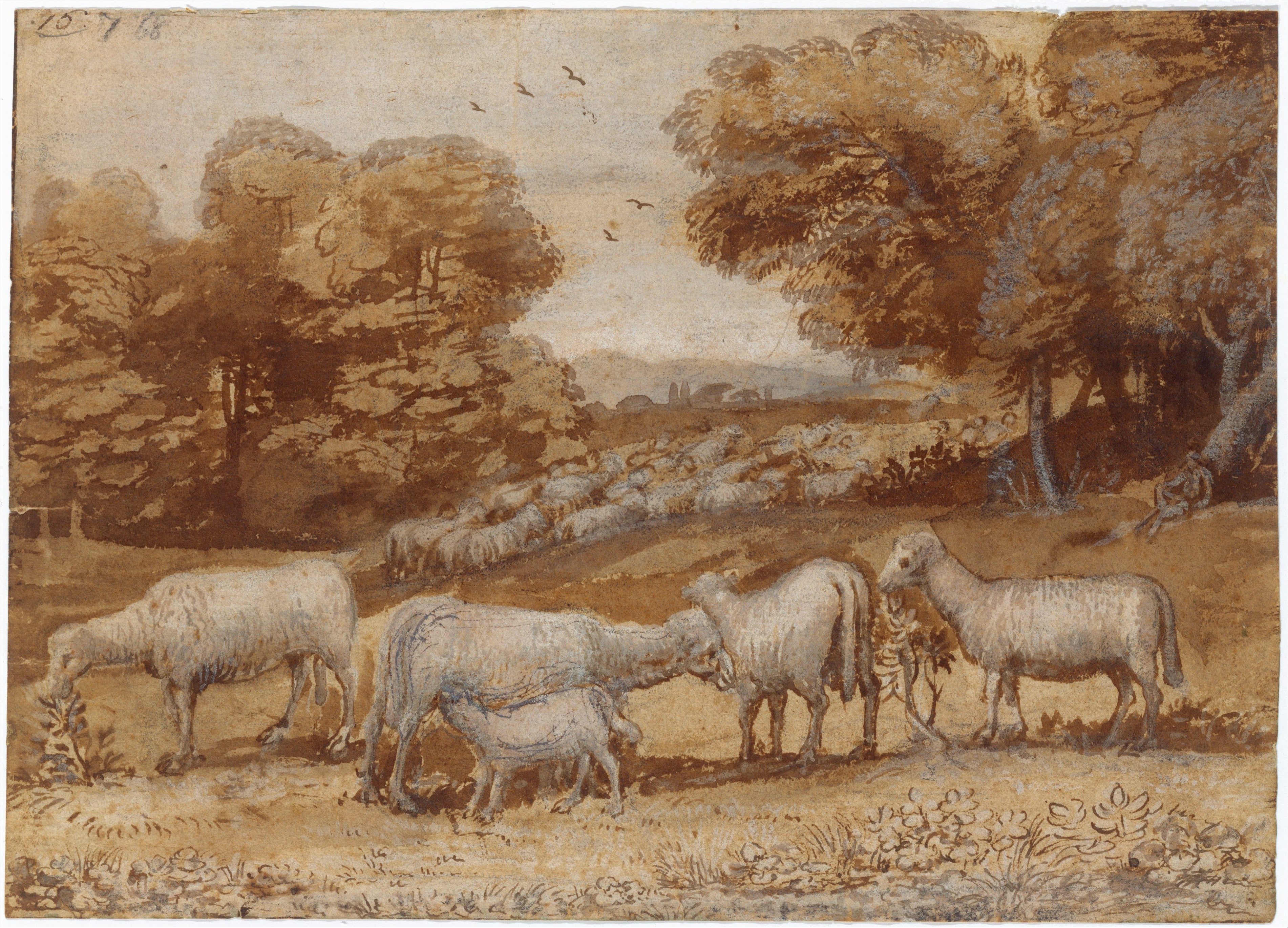 Landscape with Sheep - Claude Lorrain