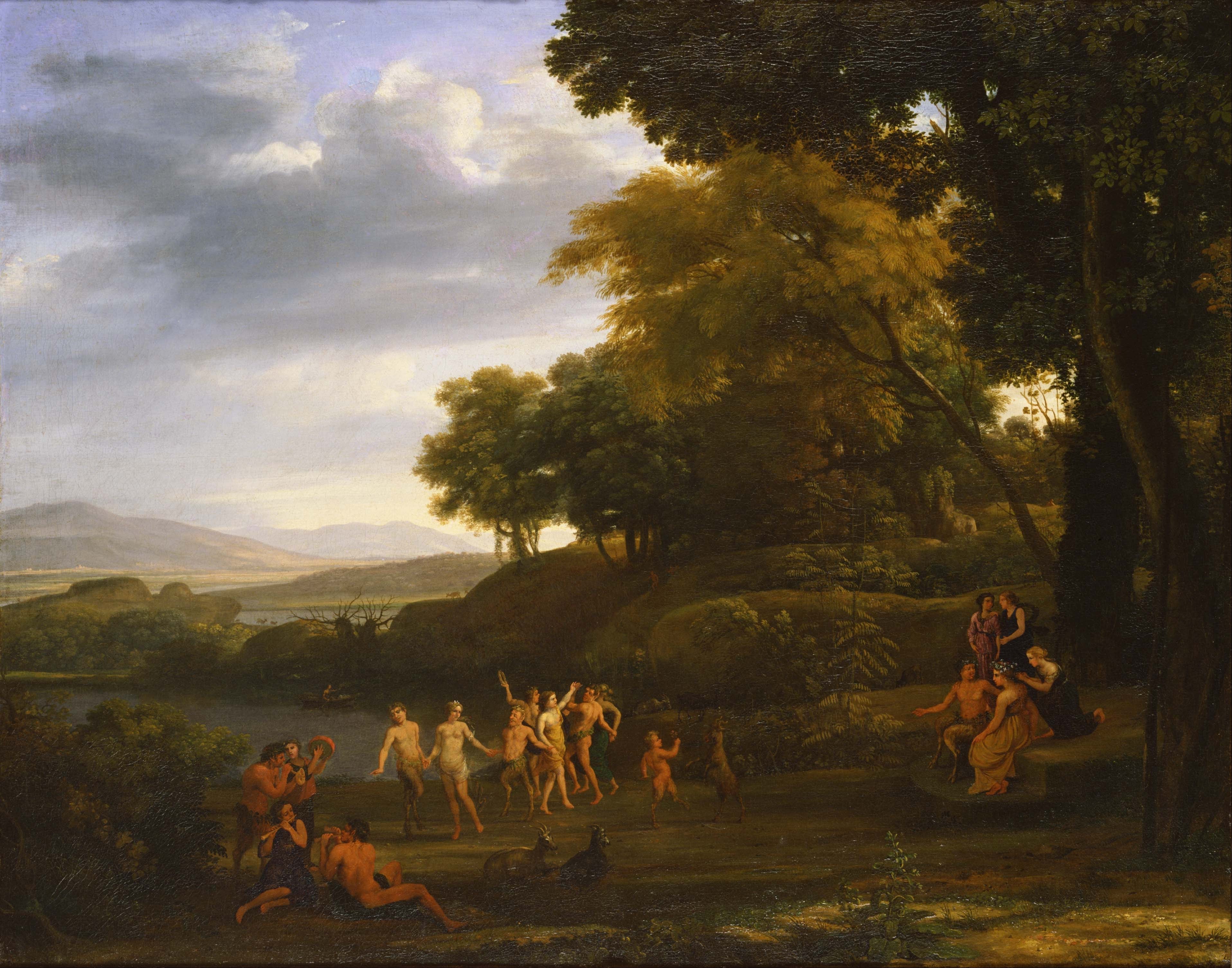 Landscape with Satyrs and Dancing Nymphs - Claude Lorrain