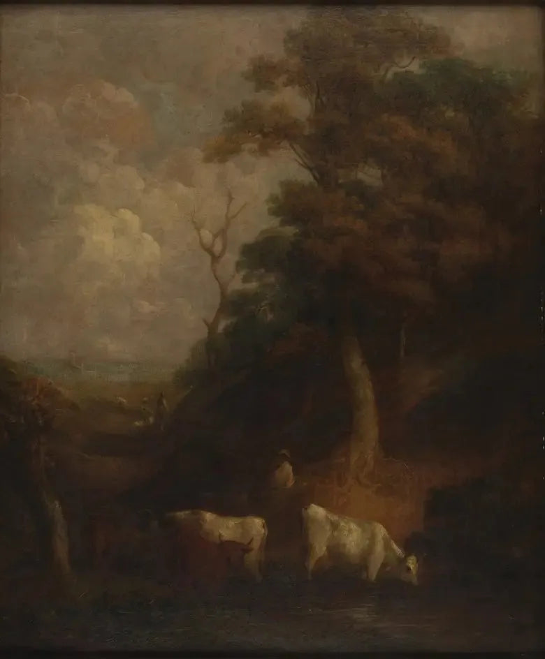 Landscape with Livestock and a Pond - Thomas Gainsborough