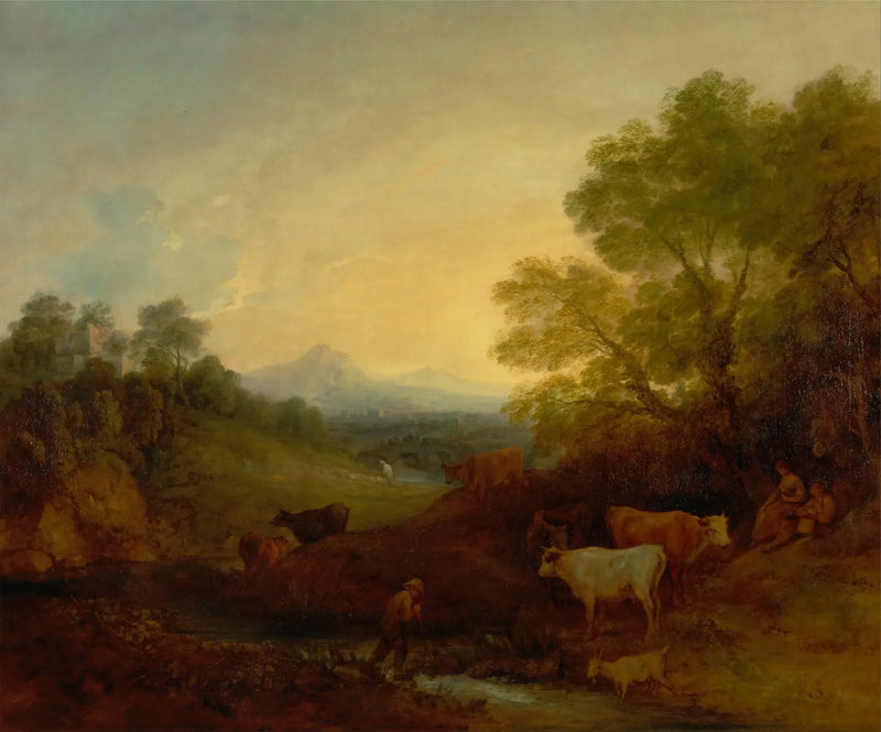 Landscape with Livestock - Thomas Gainsborough