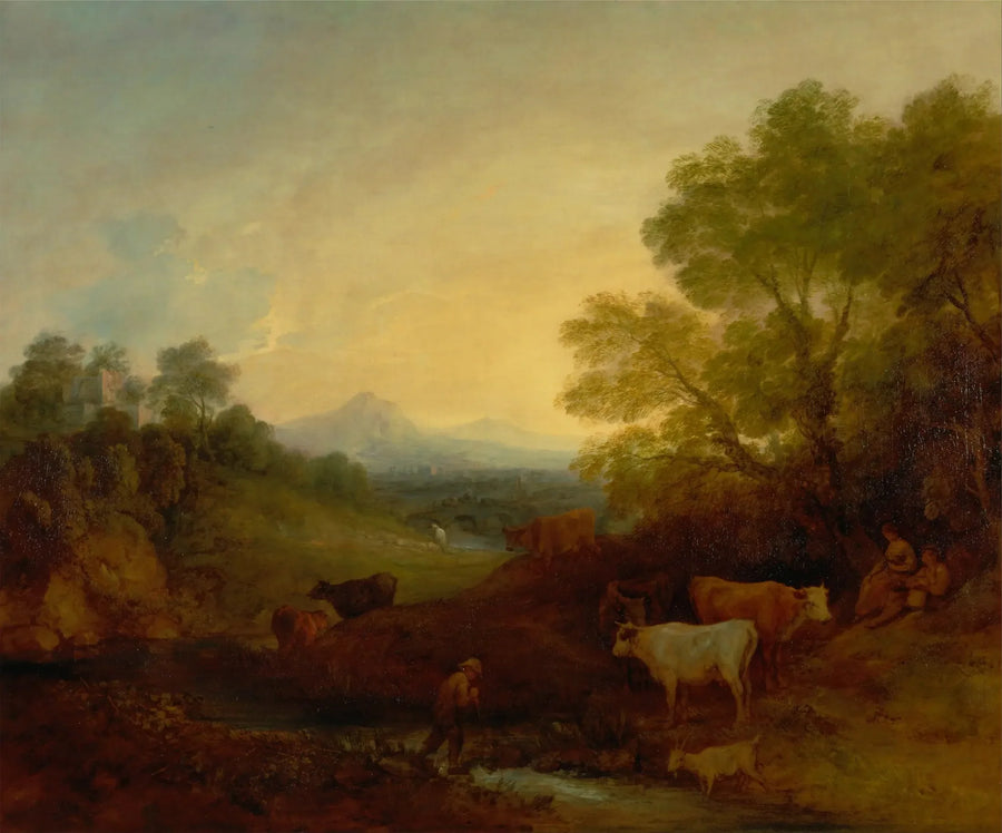 Landscape with Livestock - Thomas Gainsborough