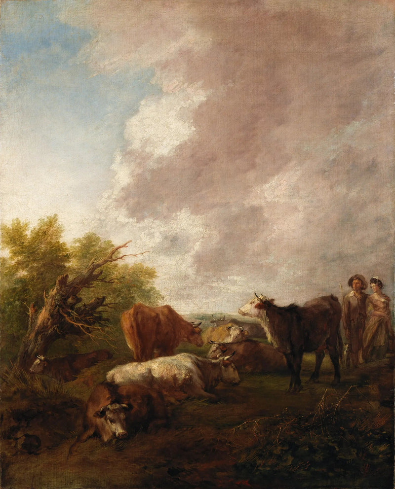 Landscape with Livestock - Thomas Gainsborough
