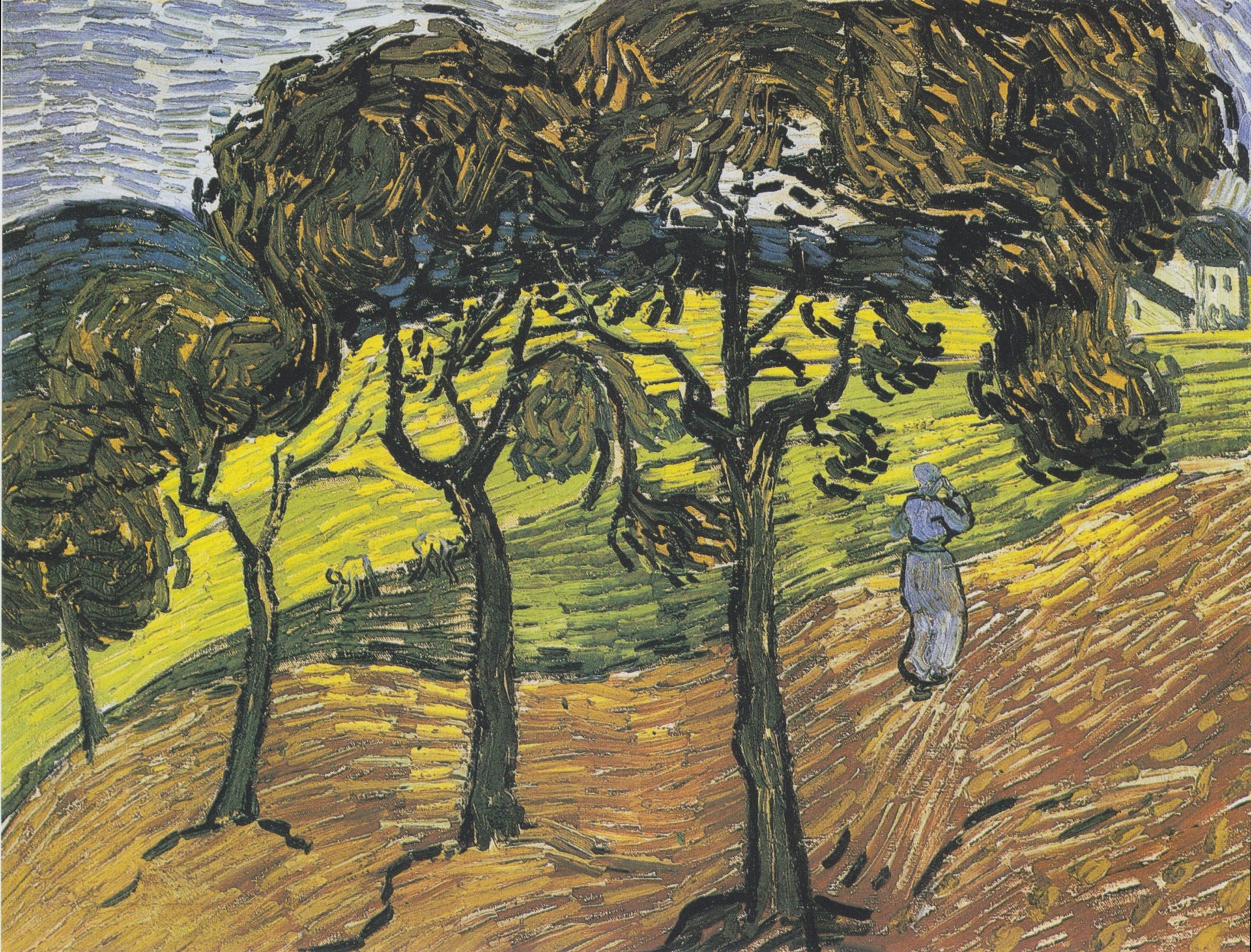 Paysage avec figures de Vincent van Gogh, F818 JH1848, Baltimore Museum of Art