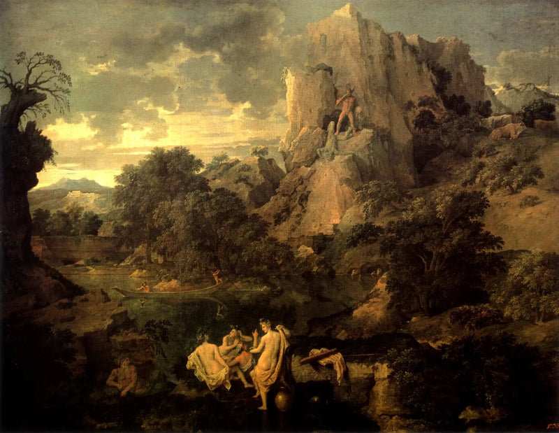 Landscape with Hercules and Cacus - Nicolas Poussin