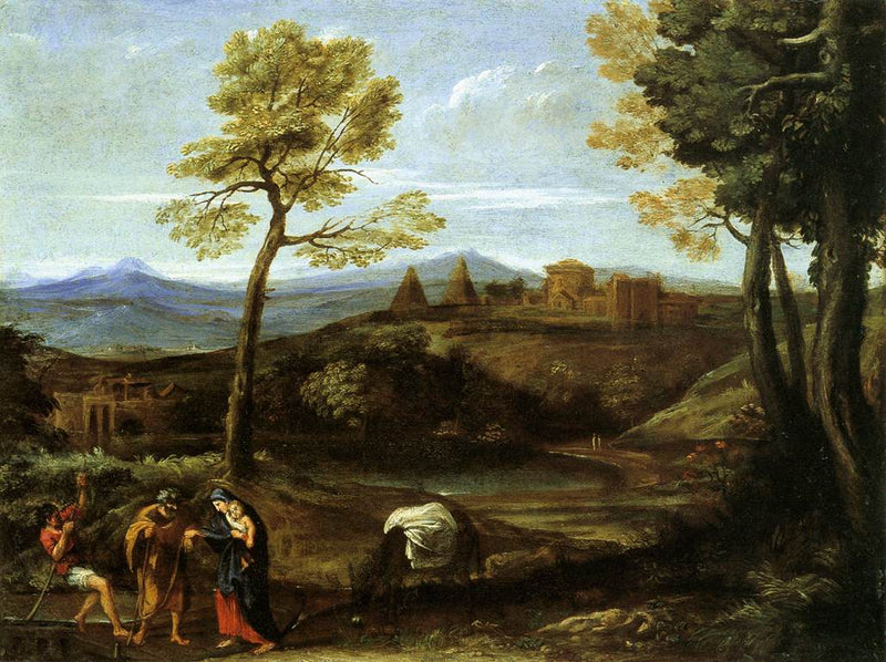Landscape with The Flight into Egypt - Domenichino