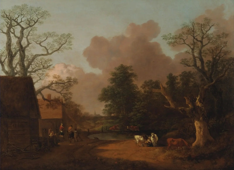 Landscape with the Milkmaid - Thomas Gainsborough