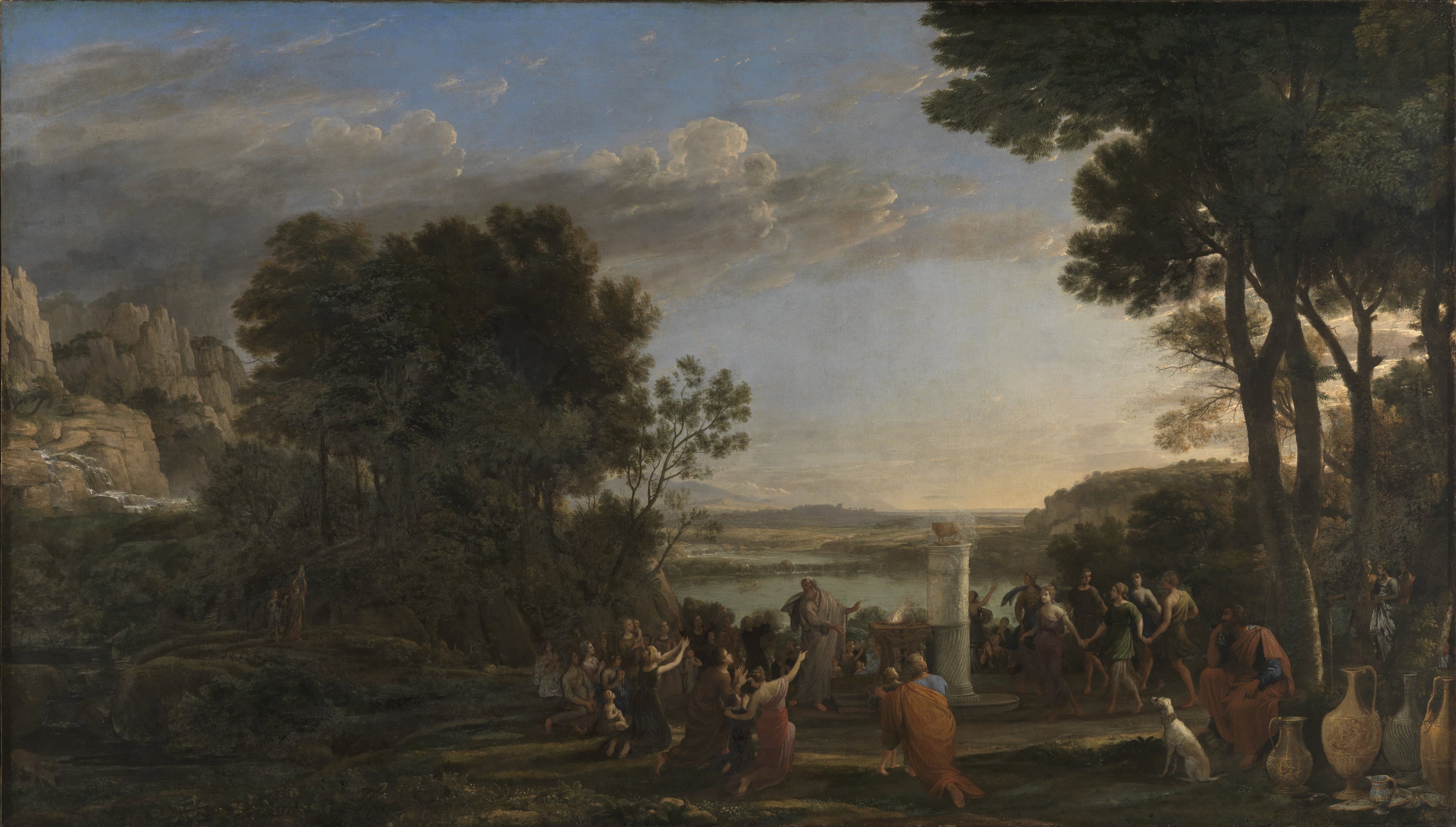 Landscape with the Adoration of the Golden Calf - Claude Lorrain