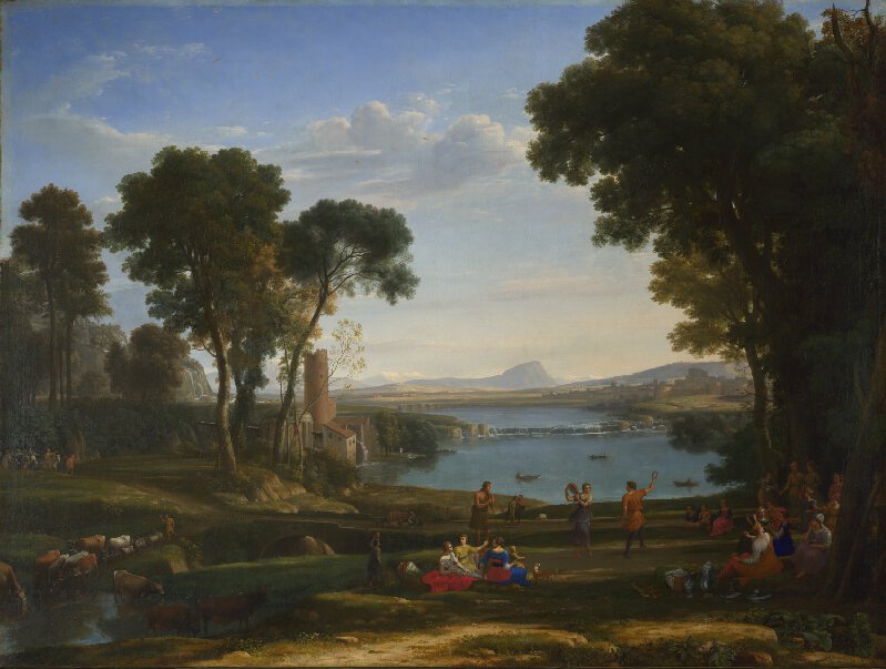 Landscape with the Marriage of Isaac and Rebecca - Claude Lorrain