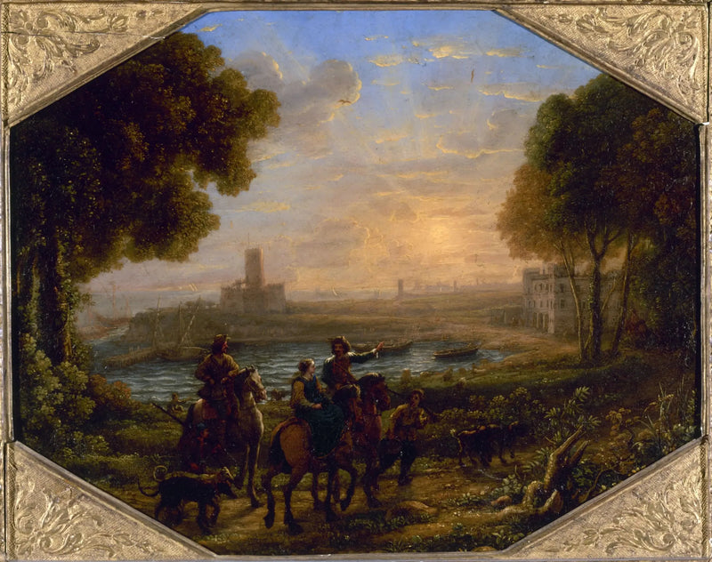 Landscape with the Port of Santa Marinella - Claude Lorrain