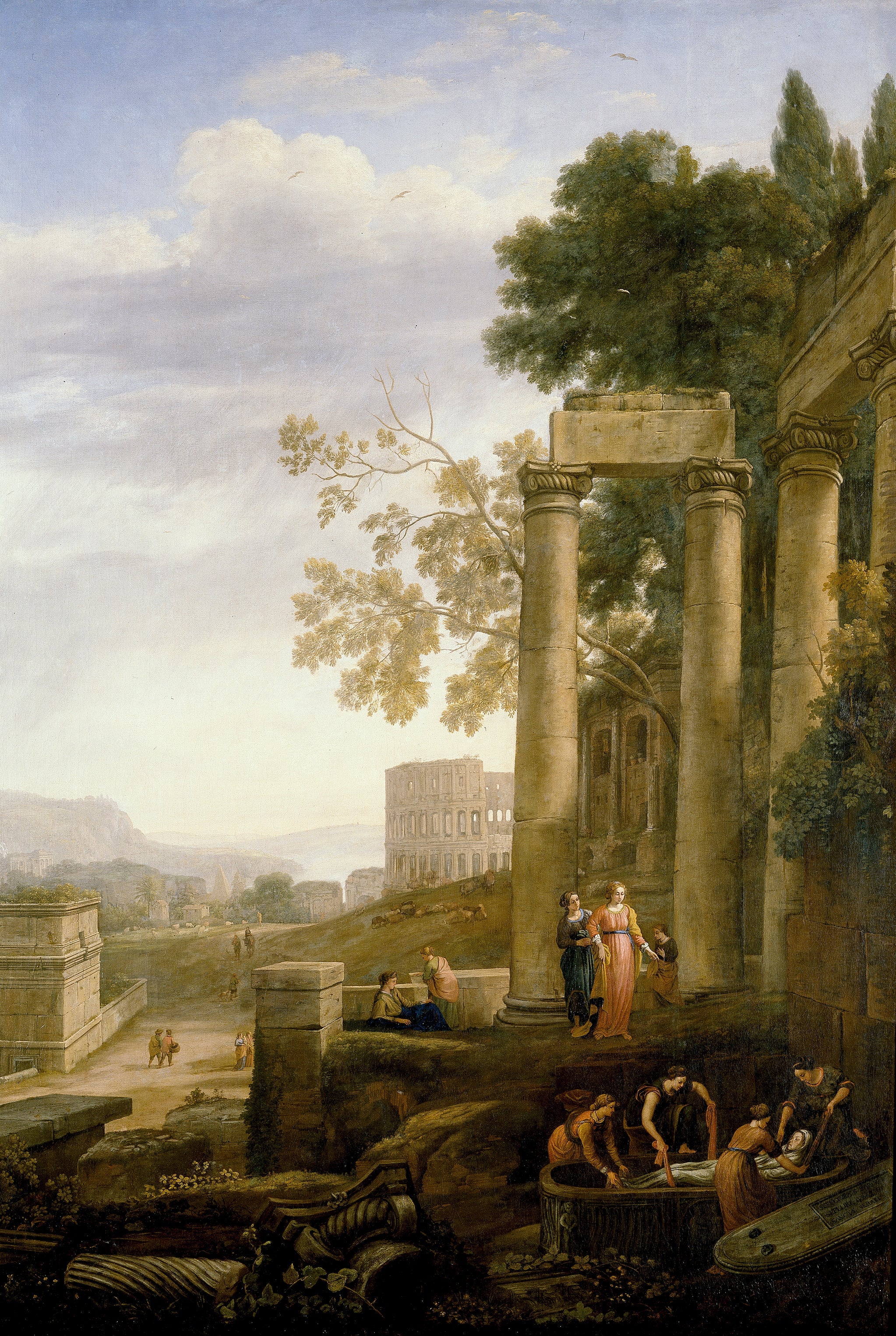 Landscape with the Burial of Saint Seraphie - Claude Lorrain