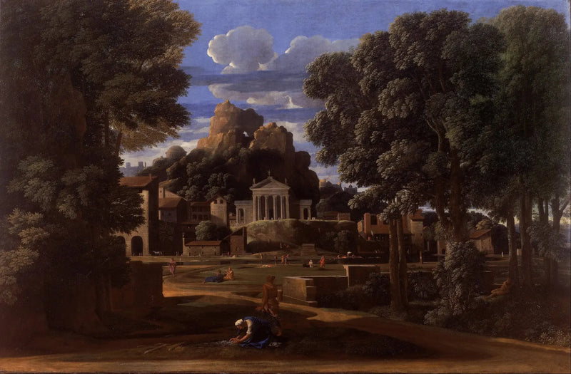 Landscape with the Ashes of Phocion - Nicolas Poussin