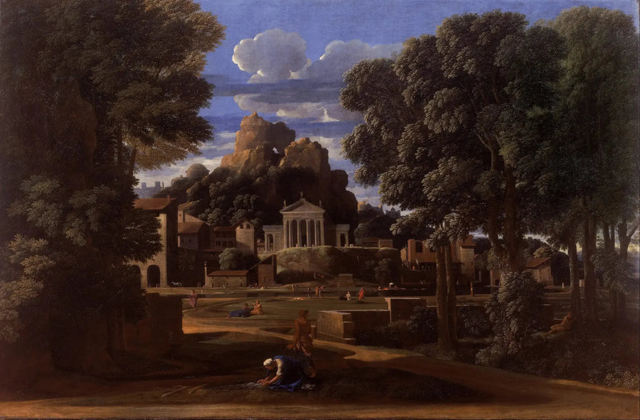 Landscape with the Ashes of Phocion - Nicolas Poussin