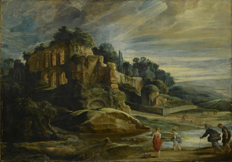Landscape with the Ruins of the Palatine Hill - Peter Paul Rubens