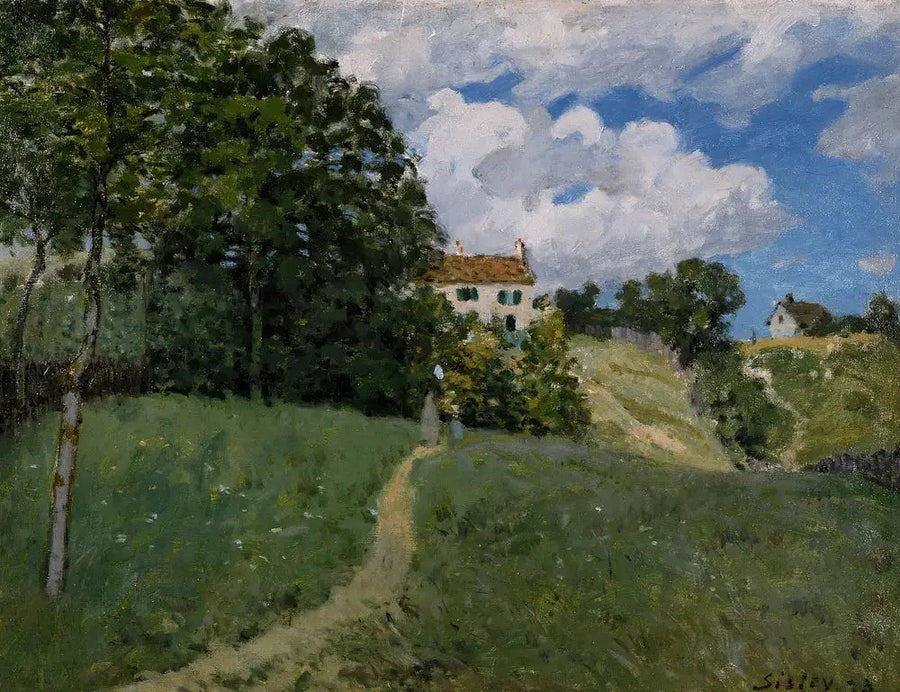Landscape with Houses - Alfred Sisley