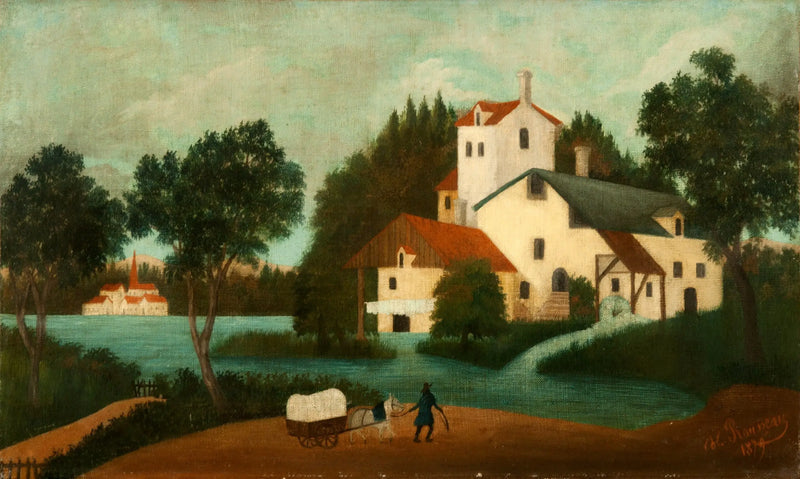 Landscape with Watermill - Henri Rousseau