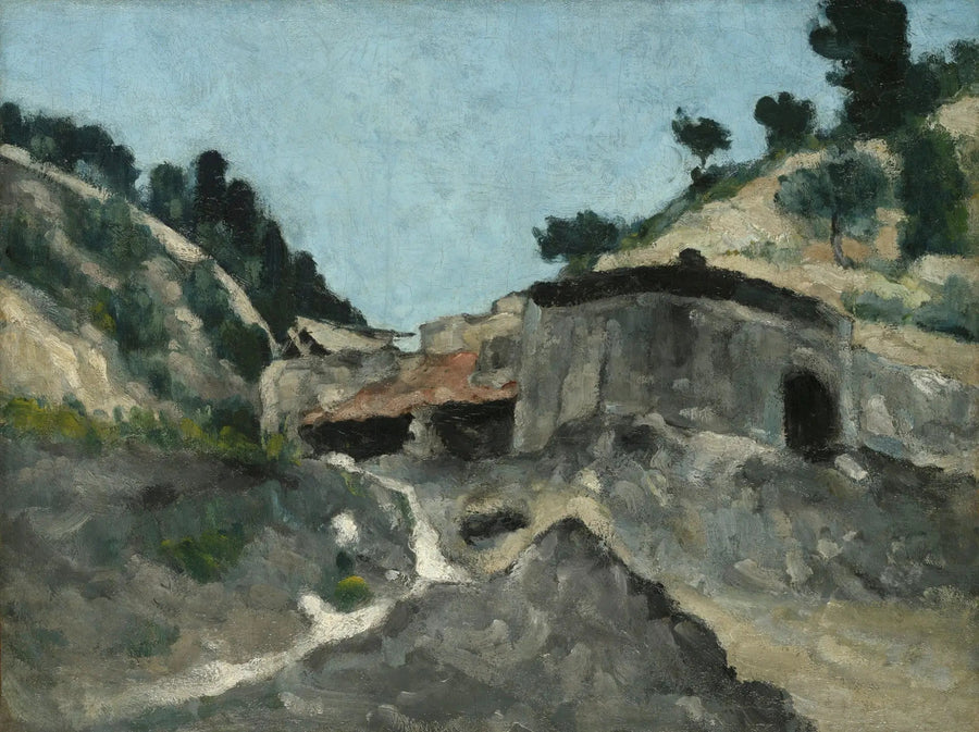Landscape with Water Mill - Paul Cézanne