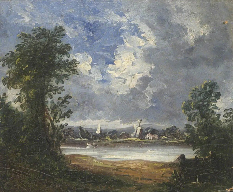 Landscape with Windmill - John Constable