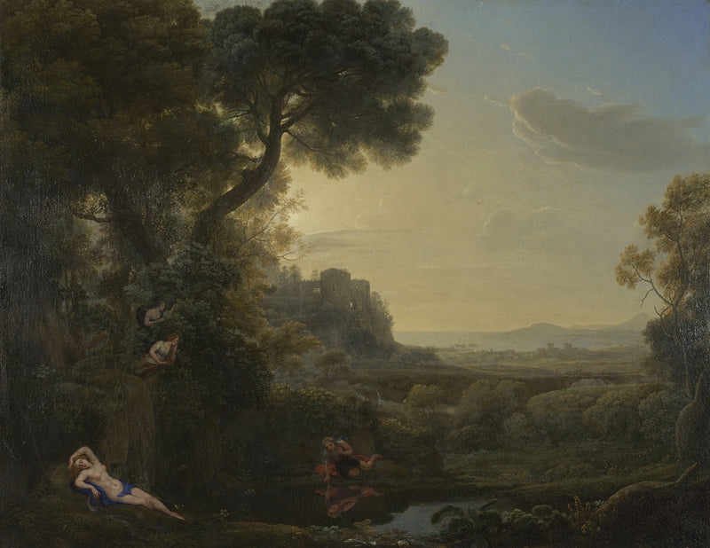 Landscape with Narcissus and Echo - Claude Lorrain
