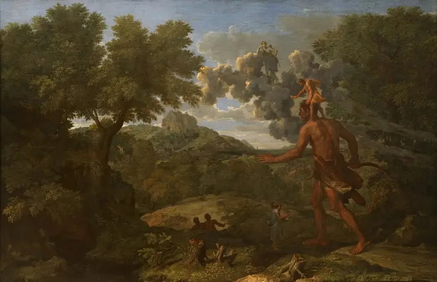Landscape with Blind Orion Seeking the Sun - Nicolas Poussin