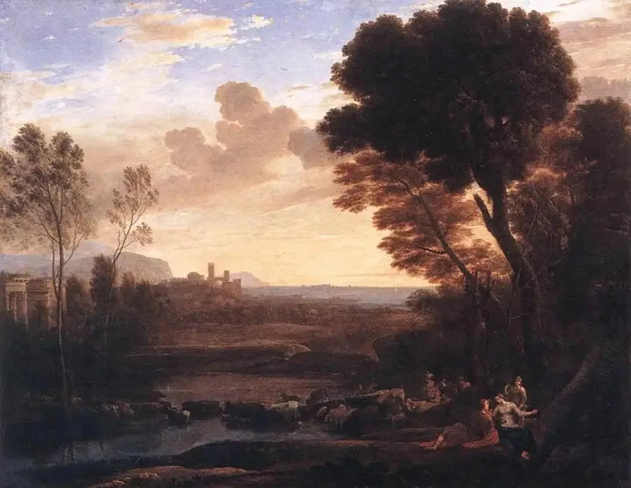 Landscape with Paris and Oenone - Claude Lorrain