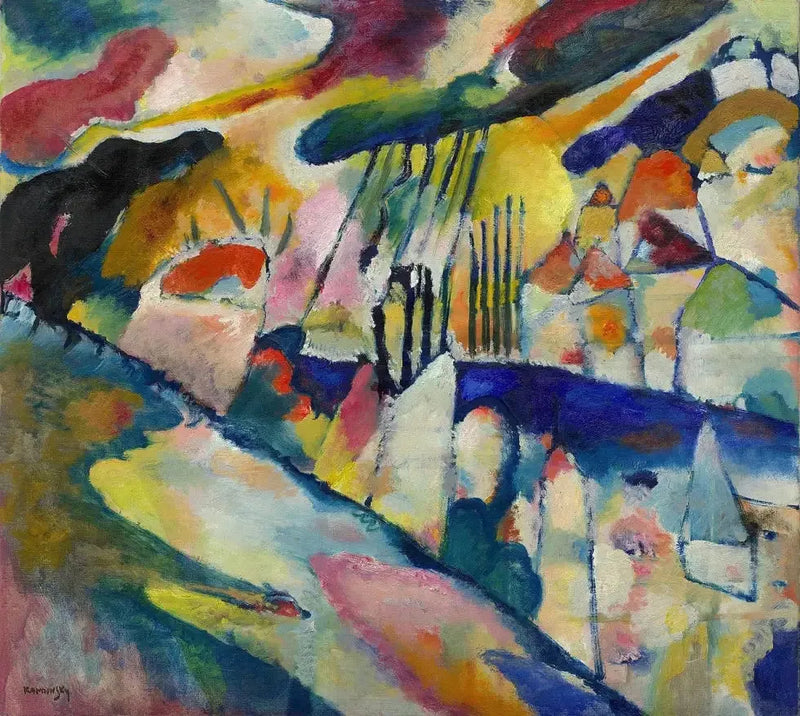 Landscape with Rain - Vassily Kandinsky