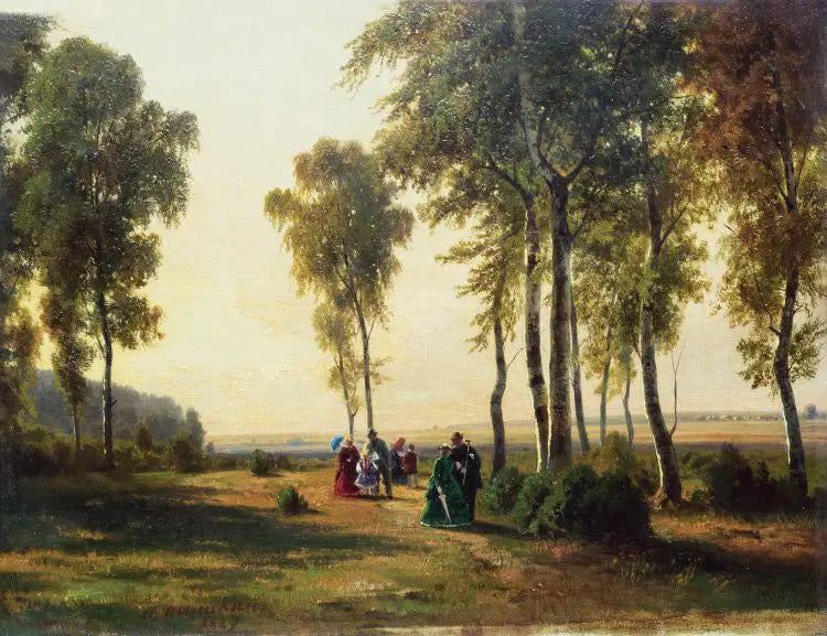 Landscape with Promenade - Ivan Chichkine